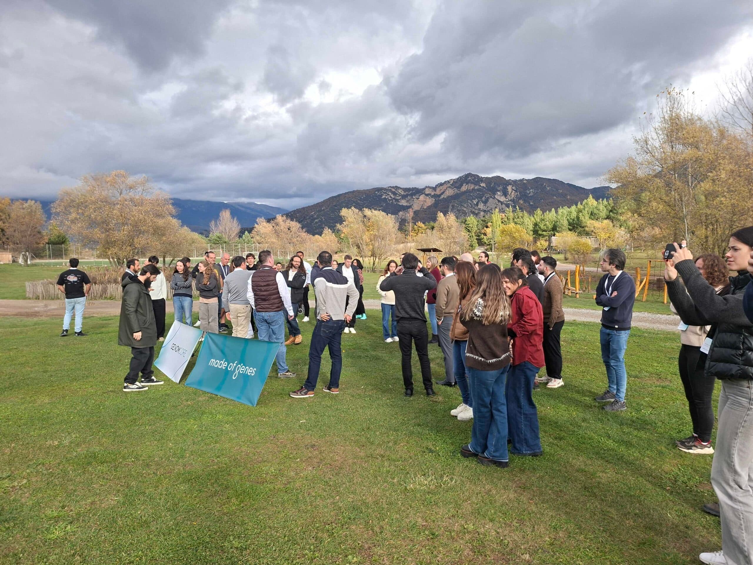 Genomcore and Made of Genes teams at the strategic offsite in El Jou Nature