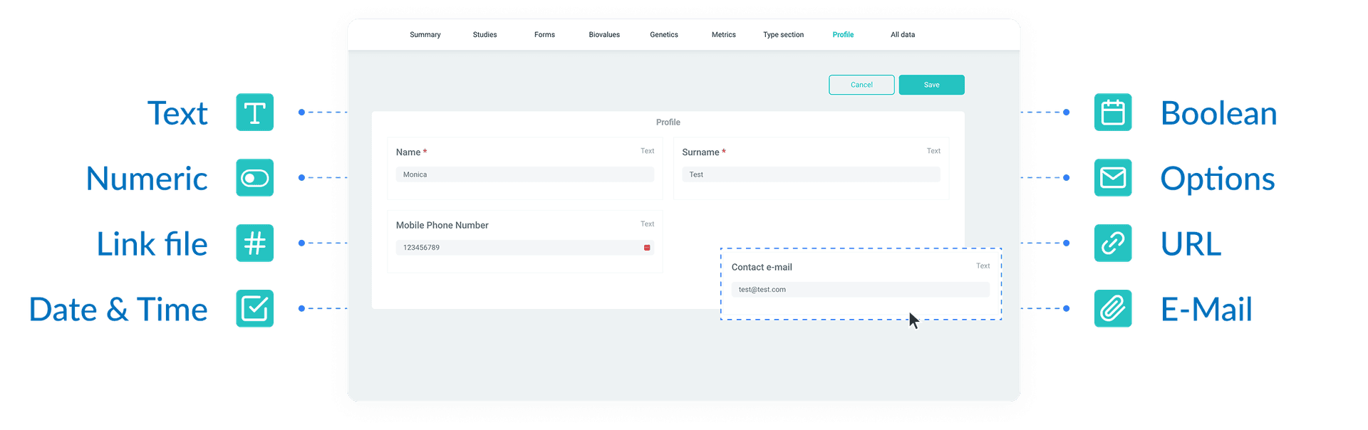 Data templates designer