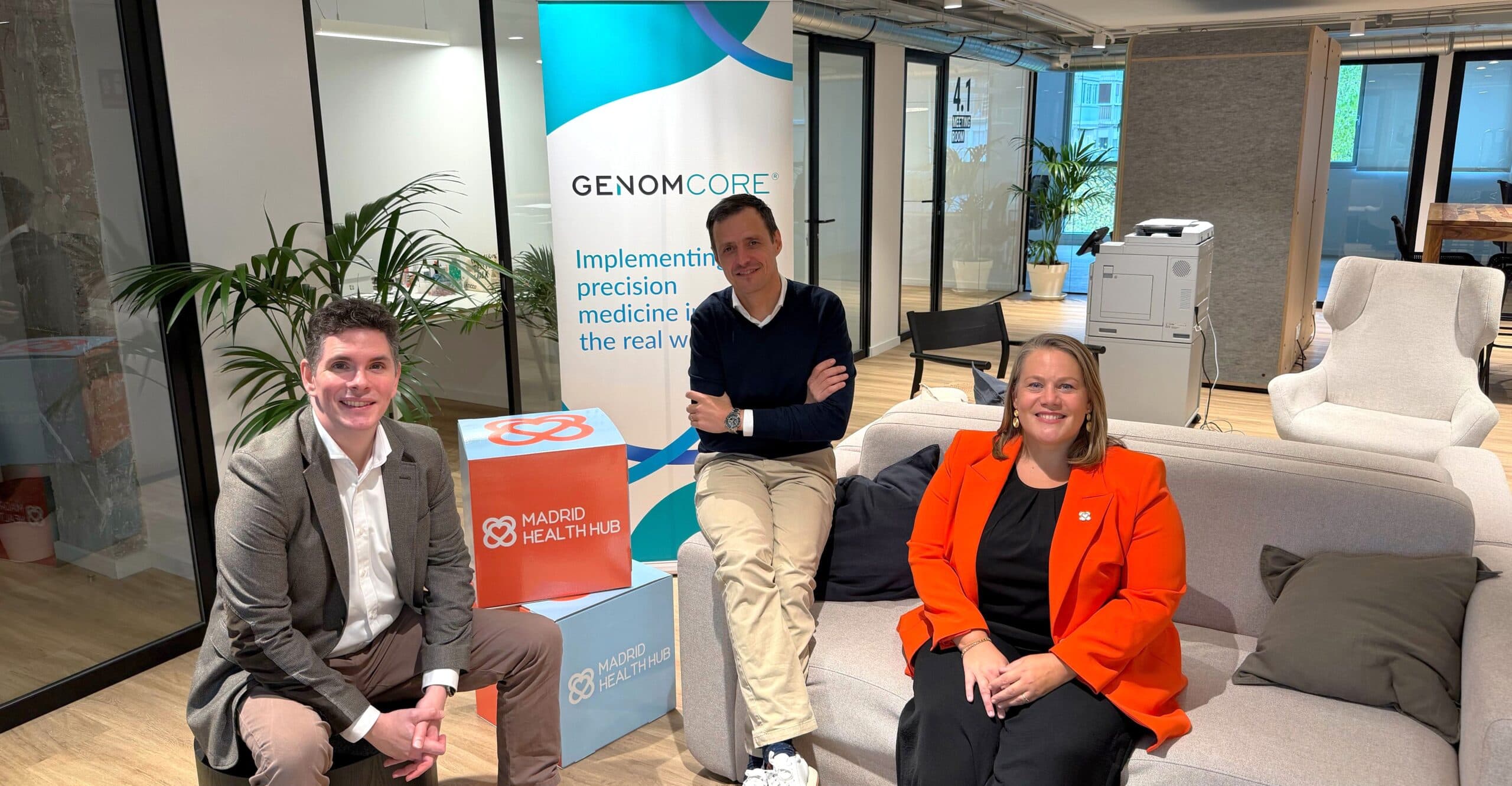 Genomcore's new strategic headquarters on Paseo de la Castellana in Madrid