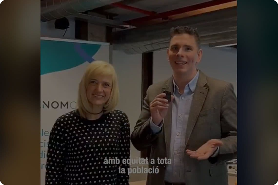 Pilar Díaz, Government Delegate in Barcelona, visiting Genomcore facilities