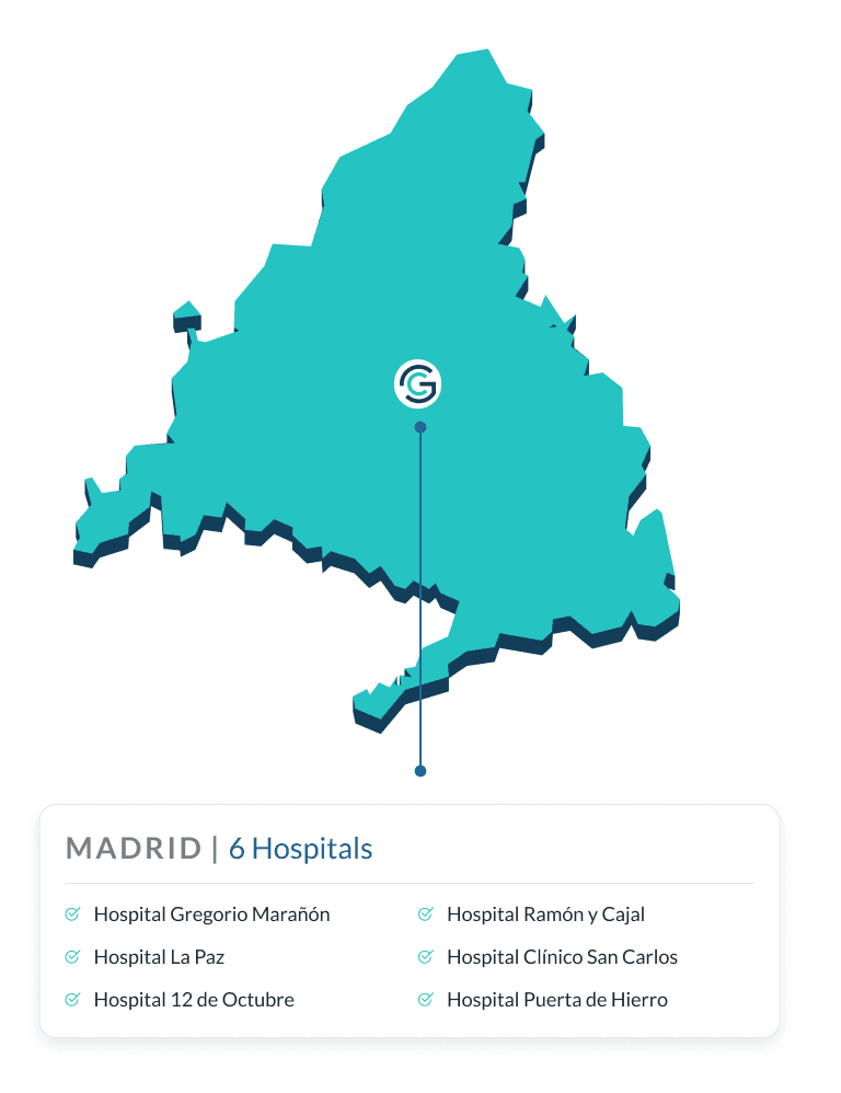Connected hospitals in the Community of Madrid through the SERMAS project — 6 hospitals